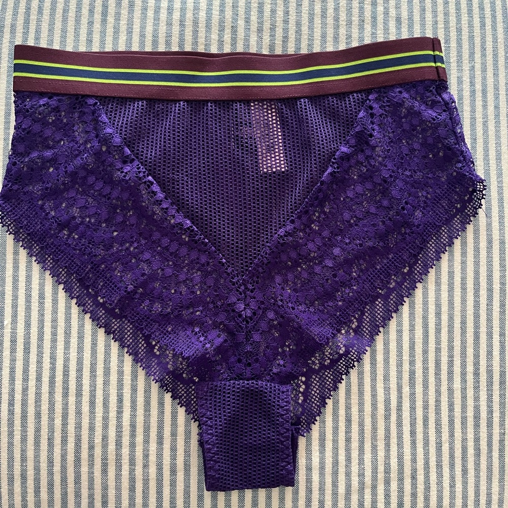 NWT! Victoria's Secret XS Purple High waist cheeky Panty